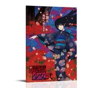 GZHYMXOZ Póster de lienzo de anime clásico popular de Hell Girl para pared, pintura decorativa para dormitorio, póster de 30 x 45 cm, estilo marco