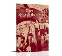 GZHYMXOZ Póster decorativo de pared con diseño de almas sagradas y cantante increíble de Thee Sacred Souls, 50 x 75 cm, estilo marco