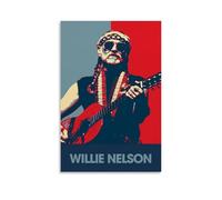 GZHYMXOZ Willie Nelson - Lienzo decorativo para pared, diseño de cantante y banda increíble, 30 x 45 cm, estilo sin marco