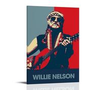 GZHYMXOZ Willie Nelson - Lienzo decorativo para pared, diseño de cantante y banda increíble, póster decorativo para dormitorio, 30 x 45 cm, estilo marco