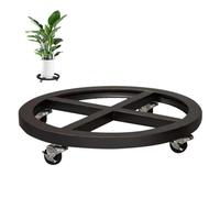 GZKDKZB Bandeja para Plantas con Ruedas, Soporte para macetas, Carrito para Plantas con Ruedas, Base rodante para Plantas de Interior y Exterior, Color Blanco, 38 cm