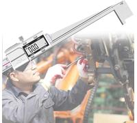 GZKDKZB Calibre de espesores de cuña para Soldadura, Calibre cónico Digital de Alta precisión de 0,01 mm, Calibre de holgura, resolución de 0,01 mm, Regla de inspección Industrial, protecc
