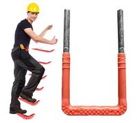 GZKDKZB Escalera metálica de 6 peldaños para Pared Exterior, Escape de Emergencia y Acceso al ático, Escalera de Tijera para Subir al Pozo de la Ventana del sótano (15.7 x 11.8 x 5/9 pulga