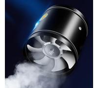 GZKDKZB Extractor de Aire de 200 mm, Extractor de Humos, Ventilador de conducto en línea de 1050 m³/h, Ventilador de ventilación de Escape silencioso (Negro)