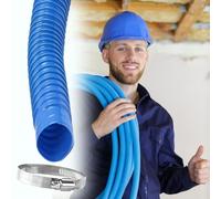 GZKDKZB Manguera de ventilación portátil para Secadora con Abrazaderas de Acero Inoxidable, 100, 120, 150, 200, 250, 300 mm. Manguera de recolección de Polvo para aspiradora, Ideal para cé