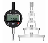 GZKDKZB Medidor de Radio Digital de Alta precisión, Herramienta de medición con indicador de Radio, con 5 mordazas Intercambiables, Radio de 5 a 700 mm (0,2 a 27,5"), Lineal de 0 a 12,7 m