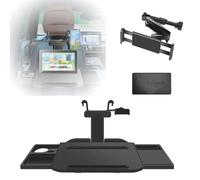 GZKDKZB Mesa Plegable multifunción para Asiento de Coche, con Almohadilla Antideslizante, Soporte para teléfono y Tableta, Mesa de Comedor portátil con Paleta, portavasos para Comer y estu