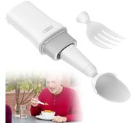 GZKDKZB Parkinson Spoon for Hand Tremor, Partable Steady Spoon and Fork,Charging Usage, for Parkinsons Patients or Tremors Sufferers