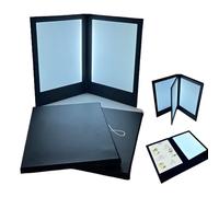 GZKDKZB Portamenús Recargable, Expositor de cheques, Panel Doble Plegable con Tapa Compatible con Papel para hoteles, Clubes, restaurantes, Bares y restaurantes de Alta Cocina. Página 3 A4