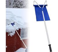GZKDKZB Rastrillo de Nieve para Techo de 21 pies, Herramienta para Nieve con tobogán y pértiga telescópica, con Eje de 3 Pulgadas y Mango Antideslizante, para techos Inclinados y de Tejas