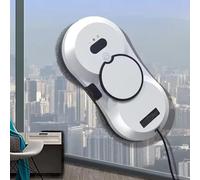 GZKDKZB Robot limpiacristales automático, aspiradora robótica de 2800 Pa para Limpieza de Ventanas, Robot Limpiador de Cristales con rociador de Agua, Control Remoto, Ruta Inteligente, DET