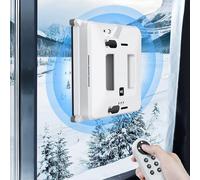 GZKDKZB Robot limpiacristales inalámbrico con succión de 3000 Pa, rociador de Agua automático, protección contra Cortes de energía y Cuerda de Seguridad para un Mantenimiento de Cristales