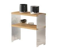 GZKDKZB Vitrinas de Pared, expositores, organizadores para Tazas de café - Elegante Expositor para cápsulas de café y Tazas de té - Estante Blanco para Tazas con Almacenamiento de Jarabe (