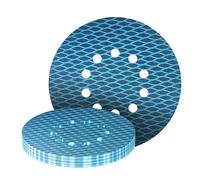 GZKTY 20 Piezas Discos Lija 225mm | Grano P120 | Discos Pulidora 225mm 10 Agujeros | Papel Lija Para Lijadora Jirafa, Lijadora de pared, Lijadora de Paredes y Techos