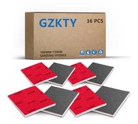 GZKTY 36 Piezas Esponjas Abrasivas para Madera, Metal, Pared y Modelismo - Grano 180-2500 - Uso en Húmedo y Seco