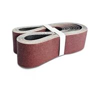 GZKTY Bandas de Lija 100x915 mm - Set de 20 Piezas (5 Granos P80-P400) para Lijadoras de Banda - Madera, Metal, Proyectos Industriales