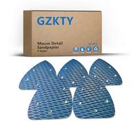 GZKTY Papel de lija, 5 agujeros, patrón de ganchos y papel de lija para carpintería, muebles, pintura de coche (60 unidades P120)