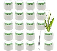 GZLFH 20 unidades de acuario para plantas acuáticas, anillo fijo, pinzas curvadas para acuarios, decoración de acuario pequeño, adecuado para todos los acuarios.