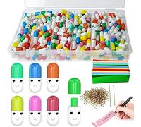 GZLFH Cápsulas Mensajes, 300 Mensaje Carta Cápsula para Amor o Amistad, Patrón Color Aleatorio(En Caja)