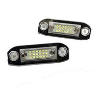 GZLMMY 2 bombillas de 18 LED para matrícula de coche, sin error, para for VOLVO C30 XC60 XC70 XC90 S40 S60 S80 V50 V60 V70 XC90