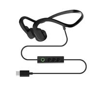 GZLMMY Auriculares de conducción ósea real tipo C con cable de transmisión ósea, auriculares de sonido, llave de silencio para llamadas, correr, desgaste, indoloro