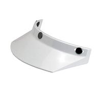 GZM Biltwell - Parasol delantero para moto, con visor blanco, para casco con 3 botones Biltwell, DMD, Bandit, Yam, AFX, TORX