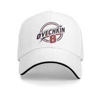 GZMQMOKD Gorra de béisbol para Hombre Alex Ovechkin Great 8 Cap para Hombres y Mujeres Gorra de béisbol de Moda Gorra de Camionero Diario Ropa de Cabeza Ajustable Regalo