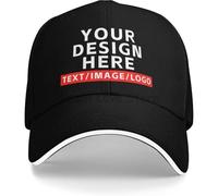 GZMQMOKD Gorra de béisbol para Hombre Gorras Personalizadas Añade Imagen/Logotipo/Texto para diseñar tu Gorra de béisbol Personalizada para Hombres y Mujeres Gorra Snapback Ajustable Regalo