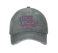 GZMQMOKD Gorra de béisbol para Hombre Hawk Tuah Spit On That Thang Gorra de béisbol Casual desgastada Denim Lavado Gorra de Sol Divertida Unisex Outdoor Travel Fit Hats Cap Regalo