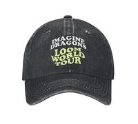 GZMQMOKD Gorra de béisbol para Hombre Imagine Dragons Band Loom World Tour 2025 Gorras de béisbol Accesorios para Gorras de Camionero Ajustables Unisex Regalo