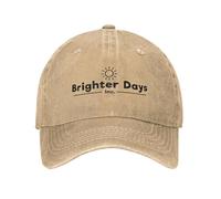 GZMQMOKD Gorra de béisbol para Hombre Summer Brighter Days Inc Gorra de béisbol con Logo Sun Arianagrande Sun Visera de Sol Estampado Lavado Gorra de Camionero Vintage Outdoor Gym Snapback Regalo