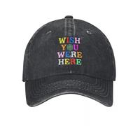 GZMQMOKD Gorra de béisbol para Hombre Wish You were Here Astroworld Cactus-Jack Gorras de béisbol Vintage Divejeneo Desgastado Sombreros de Golf Unisex para Correr al Aire Libre Gorra Regalo