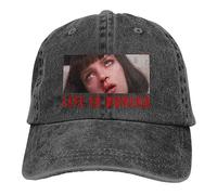 GZMQMOKD Gorra de béisbol para Hombres algodón Puro, Life Is Boring Gorras de béisbol con Visera Gorra de Comedia Negra para películas de Crimen Sombreros de Sombra para Hombres y Mujeres