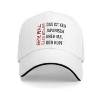 GZMQMOKD Gorra de béisbol para Hombres Esto no es japonés Gira la Cabeza Atuendo Hombres Mujeres Gorra de béisbol Retro Consigue una Cerveza Chistes Divertidos Gorro de papá Gorra Ajustable Regalo