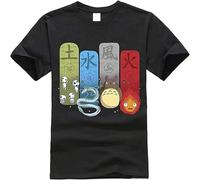 GZNDBFMEP EFGHJ Japanese Shirt Men Miyazaki Hayao Spirit Away T-Shirt Men Cartoon Clothes Summer T-Shirt