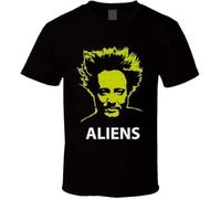 GZNDBFMEP Giorgio Tsoukalos Ancient Aliens Big Hair Guy t-Shirt Black Men's
