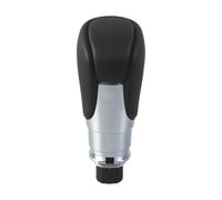 GZPARTB Automotive Leather Gear Shift Knob, Black and Silver, 11cm Length, 16mm Socket Size, Compatible with 2018-2020 Models, Replacement Part 54130-TVA-A82ZA