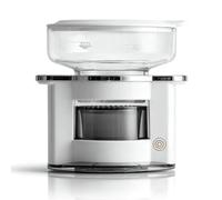 GZPKJ Cafetera Rotativa Inteligente, Cafetera Automática De Vertido, Capacidad Máxima De 150 Ml Por Porción, Depósito De Agua Visible, Filtro Ultrafino Reutilizable, Ideal Para Caravanas White