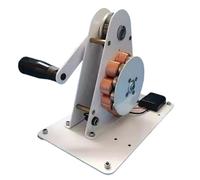 GZPKJ Generador De Corriente Continua Manual De Emergencia para Bicicleta Estática, con Manivela, Compatible con Un Amplio Rango De Voltaje De Salida De 1 a 36 V, Ideal para Viajes, Exploración