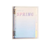GZQHAZYW Cuaderno A5 con divisores, 120 páginas, carpeta extraíble, for diario de escritura, hogar y oficina, útiles escolares, 4 colores, versátil y elegante(D)