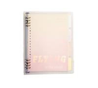 GZQHAZYW Cuaderno A5 con divisores, 120 páginas, carpeta extraíble, for diario de escritura, hogar y oficina, útiles escolares, 4 colores, versátil y elegante(A)
