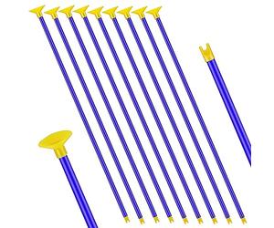 GZqiancang 20PCS Flechas de Repuesto,42 cm Unisexo Flechas Ventosa,Flechas de Ventosa de Repuesto,Arco de Juguete para Uso Interior y Exterior(Azul)