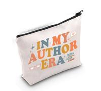 Gzrlyf Bolsa de maquillaje con temática de escritor, novelista, regalo para mujeres, escritoras, escritoras, novelistas, bolsa de cosméticos, En mi autor, Moda