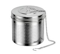 GZRXIOU Infusor de Especias Inox Extra Grande 9 cm, Malla Ultrafina Filtro Té Inox 304 con Cadena Larga y Gancho en S, Infusor Cocina para Caldos, Sopas, Guisos e Infusiones Naturales, Cocina Grande