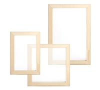 GZRXIOUS 3PCS marcos para fabricación de papel en madera set papel artesanal con bastidor y tamiz herramienta para hacer papel reciclado diy manualidades talleres y enseñanza marco para fabricar papel