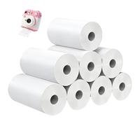 GZRXIOUS 8 rollos de papel térmico de 57 mm sin núcleo, rollos térmicos de 57 mm para impresora térmica y papel de cámara mini para impresoras térmicas, impresión instantánea para manualidades