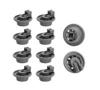 GZRXIOUS 8pcs Ruedas Universales Para La Cesta Inferior Del Lavavajillas Aptos Para Los Modelos MáS Comunes Bosch/Siemens/Neff Ruedas Para Cestas De Lavavajillas Repuestos Para Lavavajillas Rodillos