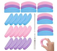 GZRXIOUS Juego de 30 almohadillas para uñas, con empujador de cutículas, lima de uñas 100/180, lima pulidora para uñas de gel y uñas naturales