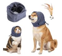 GZRXIOUS Orejeras de Mascotas, Protección Ajustable de Ruido para Perros, Orejeras para Perros con Bandas Elásticas, Protección de Oído para Reducción de Ruido, Calmante Y Alivio de Ansiedad (Gris,S)