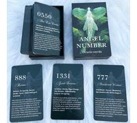 Gzxinke Angel Nmeros Oracle Cards Cards para principiantes Cardes de afirmacin de nmeros de ngel Dice cmo vivir tu vida de la mejor manera